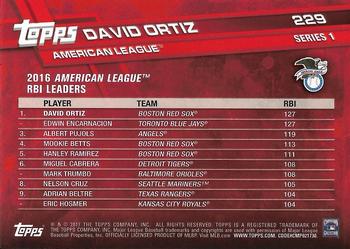 2017 Topps - All-Star Game 2017 #229 David Ortiz Back