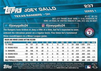 2017 Topps - All-Star Game 2017 #237 Joey Gallo Back