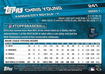 2017 Topps - All-Star Game 2017 #241 Chris Young Back