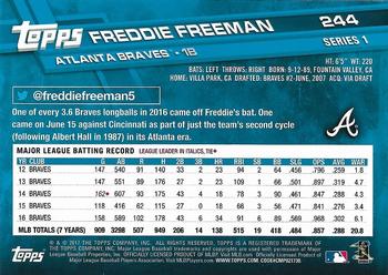 2017 Topps - All-Star Game 2017 #244 Freddie Freeman Back