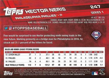 2017 Topps - All-Star Game 2017 #247 Hector Neris Back