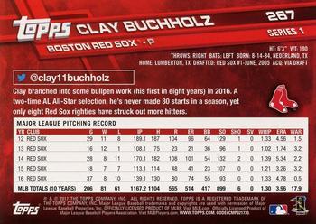 2017 Topps - All-Star Game 2017 #267 Clay Buchholz Back