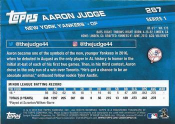 2017 Topps - All-Star Game 2017 #287 Aaron Judge Back