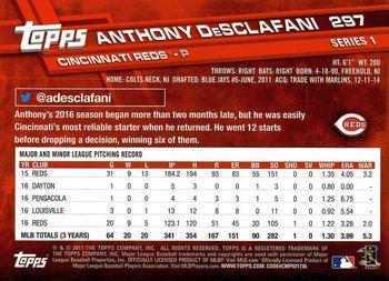 2017 Topps - All-Star Game 2017 #297 Anthony DeSclafani Back