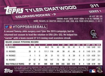 2017 Topps - All-Star Game 2017 #311 Tyler Chatwood Back