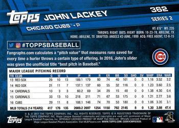 2017 Topps - All-Star Game 2017 #362 John Lackey Back