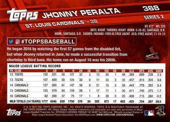 2017 Topps - All-Star Game 2017 #368 Jhonny Peralta Back