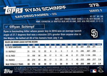 2017 Topps - All-Star Game 2017 #372 Ryan Schimpf Back