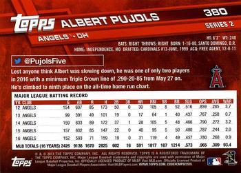 2017 Topps - All-Star Game 2017 #380 Albert Pujols Back
