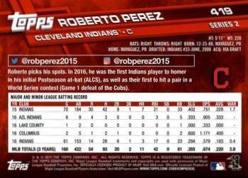 2017 Topps - All-Star Game 2017 #419 Roberto Perez Back