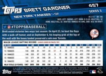 2017 Topps - All-Star Game 2017 #457 Brett Gardner Back