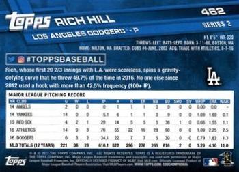 2017 Topps - All-Star Game 2017 #462 Rich Hill Back