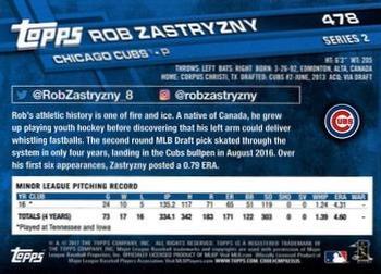 2017 Topps - All-Star Game 2017 #478 Rob Zastryzny Back