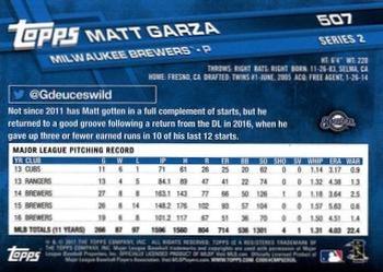 2017 Topps - All-Star Game 2017 #507 Matt Garza Back