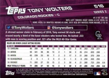 2017 Topps - All-Star Game 2017 #516 Tony Wolters Back