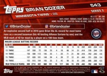 2017 Topps - All-Star Game 2017 #543 Brian Dozier Back