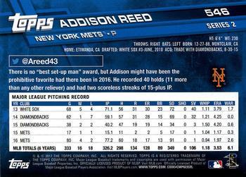 2017 Topps - All-Star Game 2017 #546 Addison Reed Back