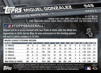 2017 Topps - All-Star Game 2017 #549 Miguel Gonzalez Back
