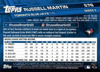 2017 Topps - All-Star Game 2017 #576 Russell Martin Back