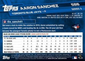 2017 Topps - All-Star Game 2017 #586 Aaron Sanchez Back
