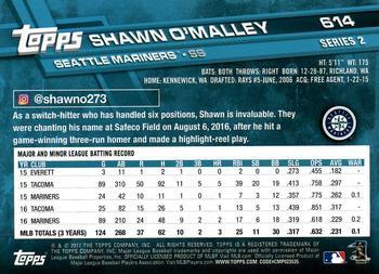 2017 Topps - All-Star Game 2017 #614 Shawn O'Malley Back