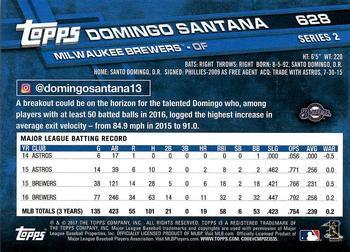 2017 Topps - All-Star Game 2017 #628 Domingo Santana Back
