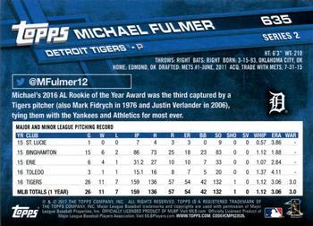 2017 Topps - All-Star Game 2017 #635 Michael Fulmer Back