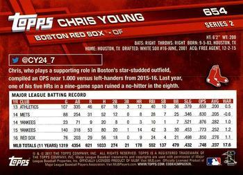 2017 Topps - All-Star Game 2017 #654 Chris Young Back