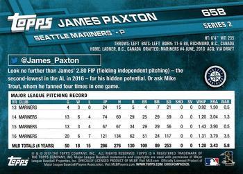 2017 Topps - All-Star Game 2017 #658 James Paxton Back