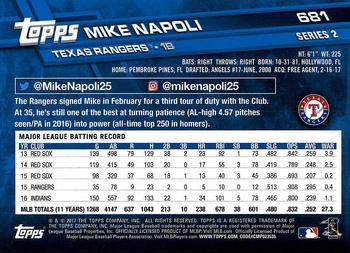 2017 Topps - All-Star Game 2017 #681 Mike Napoli Back