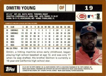 2002 Topps - Topps Limited #19 Dmitri Young Back