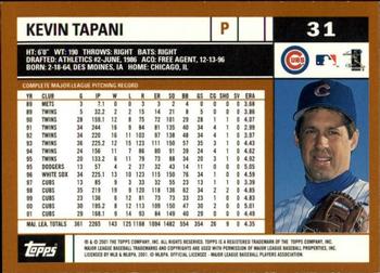2002 Topps - Topps Limited #31 Kevin Tapani Back
