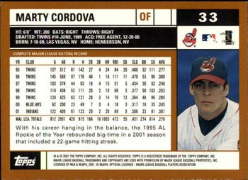 2002 Topps - Topps Limited #33 Marty Cordova Back