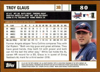 2002 Topps - Topps Limited #80 Troy Glaus Back