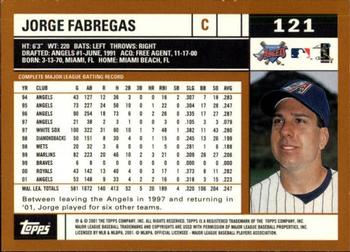 2002 Topps - Topps Limited #121 Jorge Fabregas Back