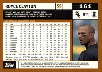 2002 Topps - Topps Limited #161 Royce Clayton Back