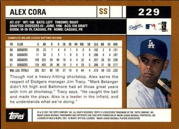 2002 Topps - Topps Limited #229 Alex Cora Back