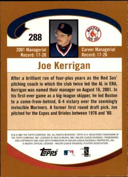 2002 Topps - Topps Limited #288 Joe Kerrigan Back