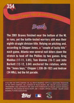 2002 Topps - Topps Limited #354 Atlanta Braves Back
