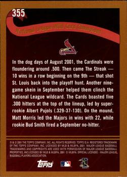 2002 Topps - Topps Limited #355 St. Louis Cardinals Back