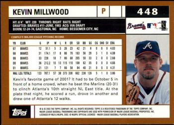 2002 Topps - Topps Limited #448 Kevin Millwood Back