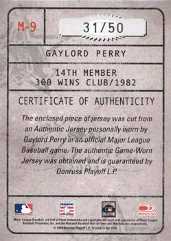 2004 Donruss Classics - Membership VIP Combos Signature #M-9 Gaylord Perry Back