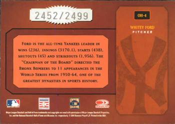 2004 Donruss Classics - October Heroes #OH-4 Whitey Ford Back
