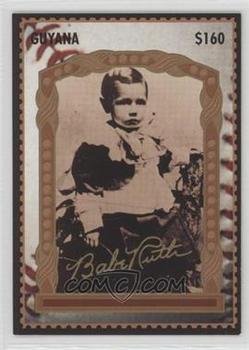 1996 Guyana Babe Ruth 100th Anniversary Stamp #7 Babe Ruth Front