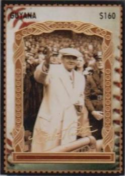1996 Guyana Babe Ruth 100th Anniversary Stamp #9 Babe Ruth Front