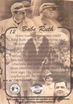 1996 Guyana Babe Ruth 100th Anniversary Stamp #12 Babe Ruth Back
