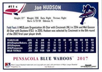 2017 Grandstand Pensacola Blue Wahoos #NNO Joe Hudson Back