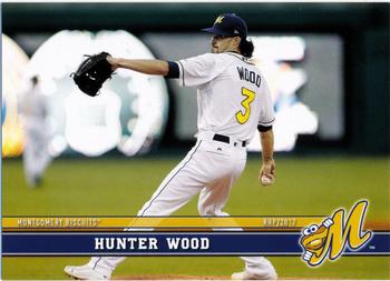 2017 Grandstand Montgomery Biscuits #NNO Hunter Wood Front