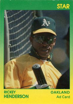 1988-92 Star Ad Cards #NNO Rickey Henderson Front