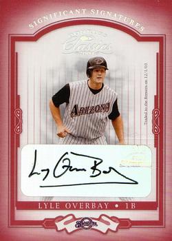 2004 Donruss Classics - Significant Signatures Red #77 Lyle Overbay Front